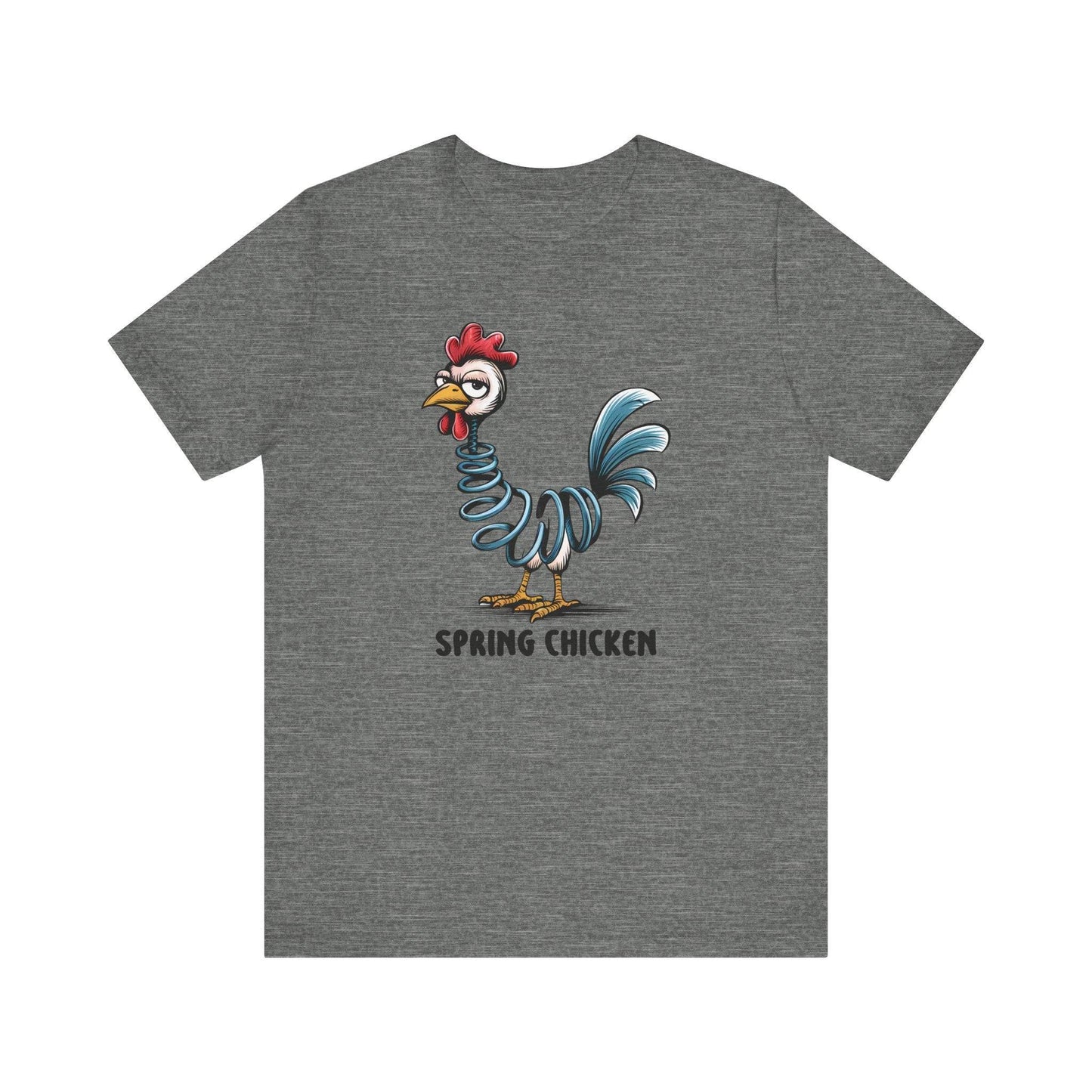 Spring Chicken Funny T-Shirt - Clever Pun Graphic Tee - Goateez Style