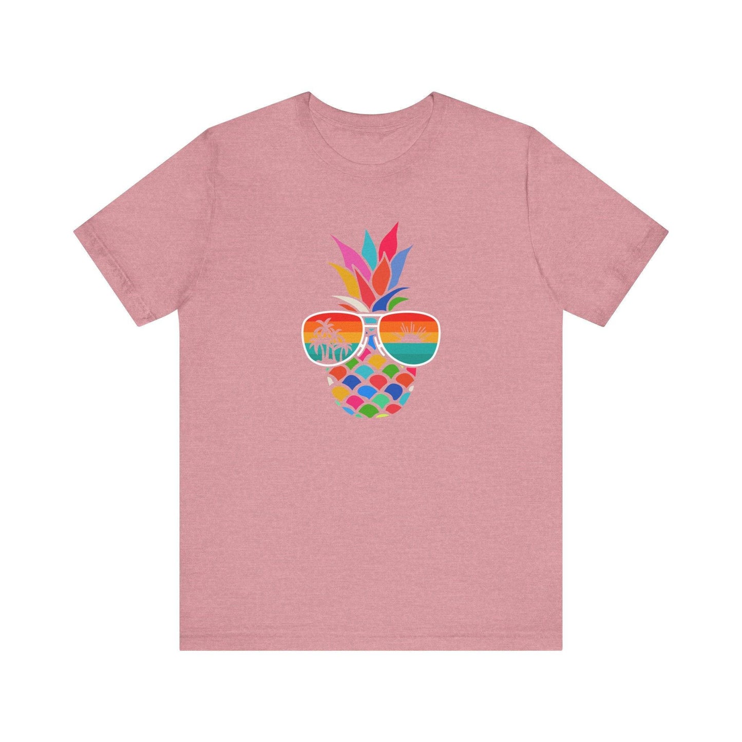 Summer Vibes Pineapple T-Shirt - Colorful Tropical Design - Goateez Style