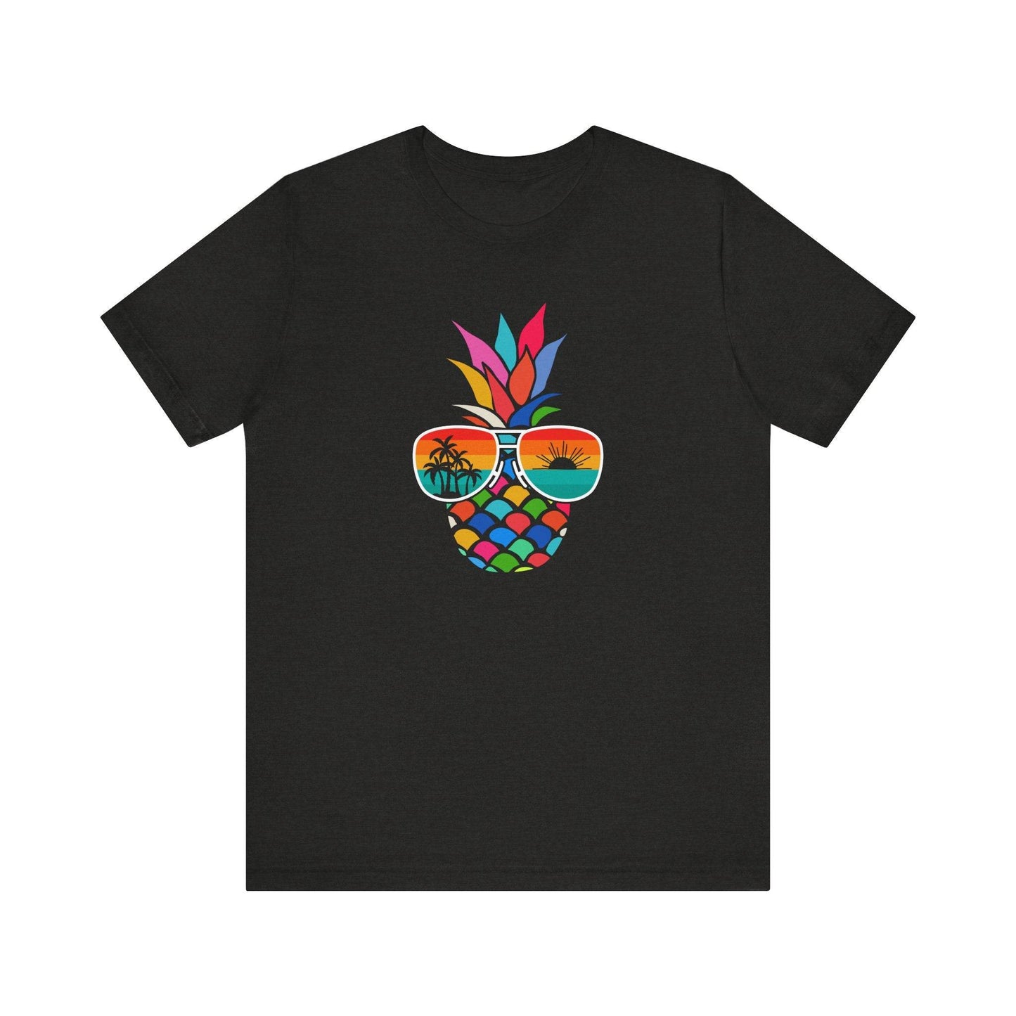 Summer Vibes Pineapple T-Shirt - Colorful Tropical Design - Goateez Style