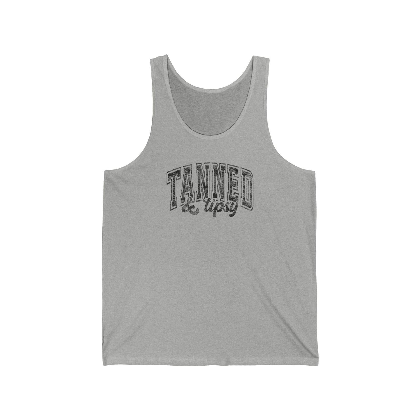 Tanned & Tipsy Tank Top - Summer Fun Design - Goateez Style