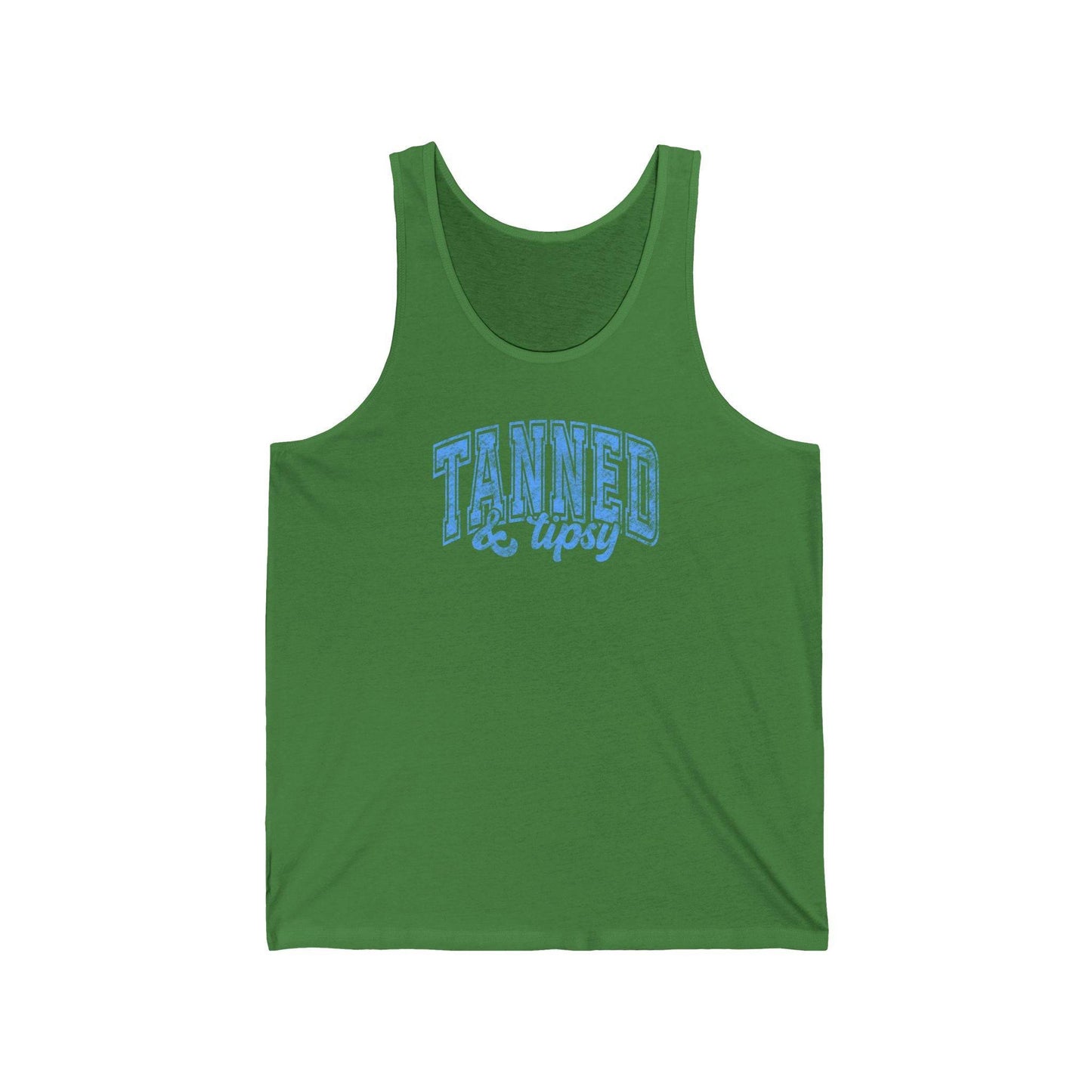 Tanned & Tipsy Tank Top - Summer Fun Design - Goateez Style