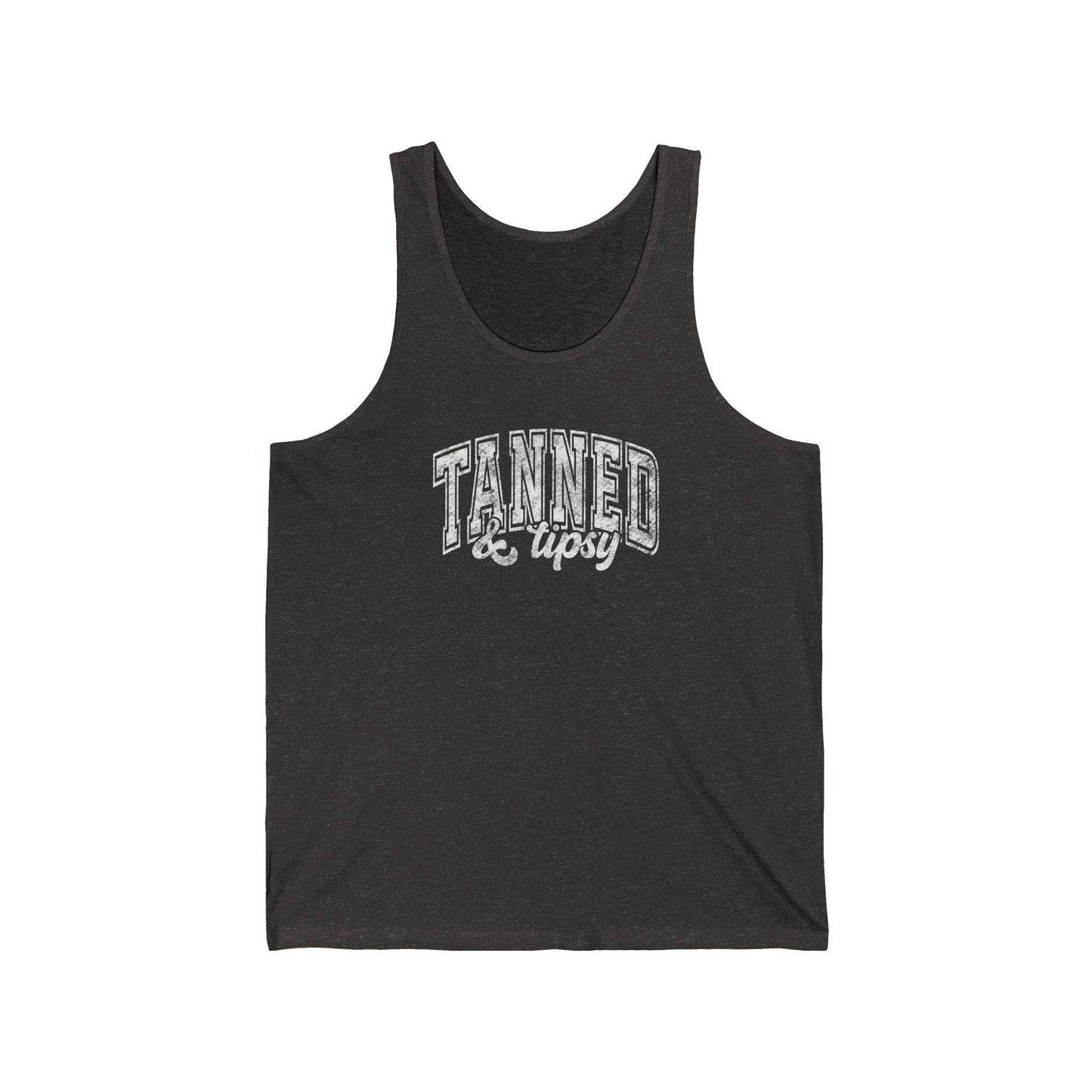 Tanned & Tipsy Tank Top - Summer Fun Design - Goateez Style