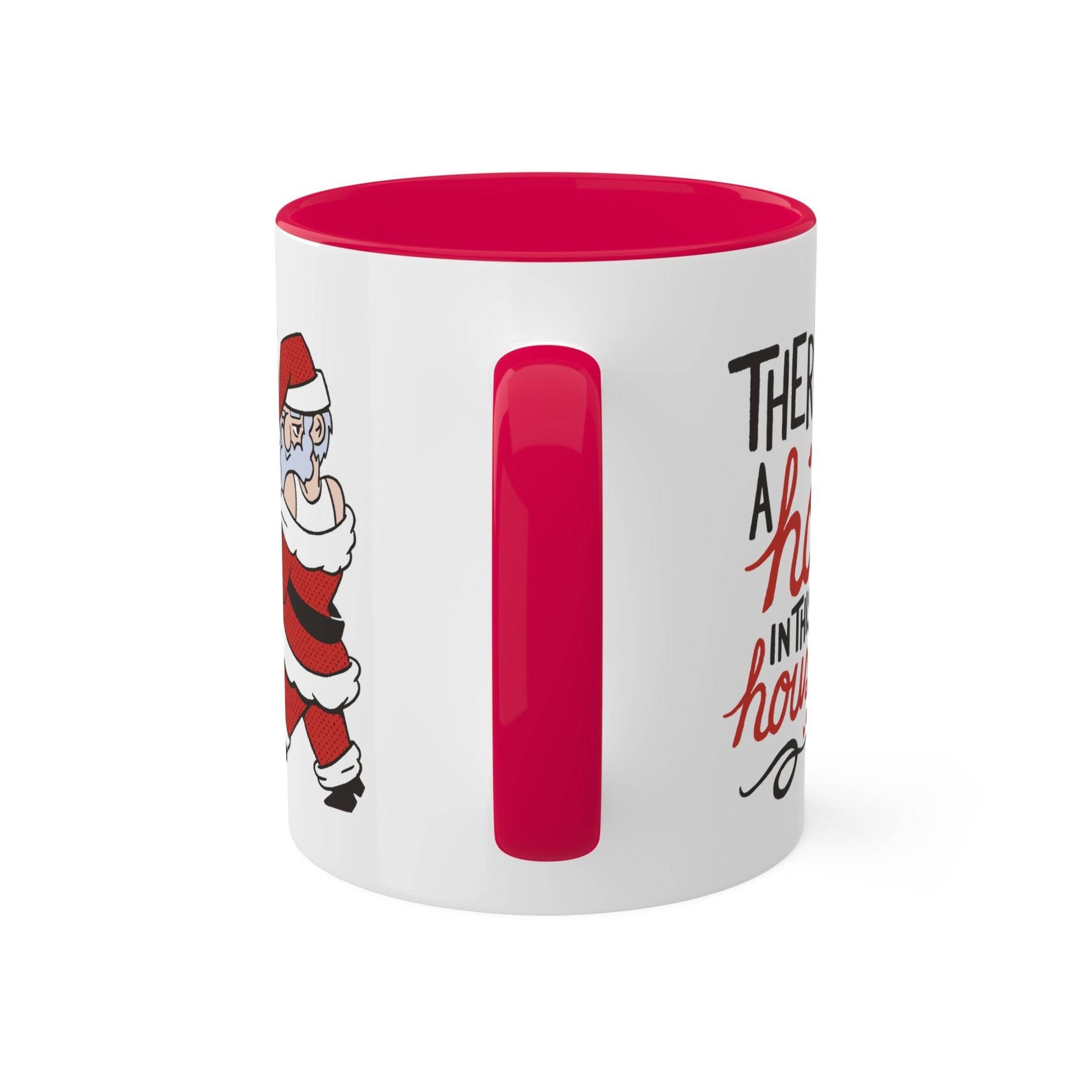 There's a Ho in This House Santa Mug - Funny Adult Christmas Coffee Cup - Goateez Style