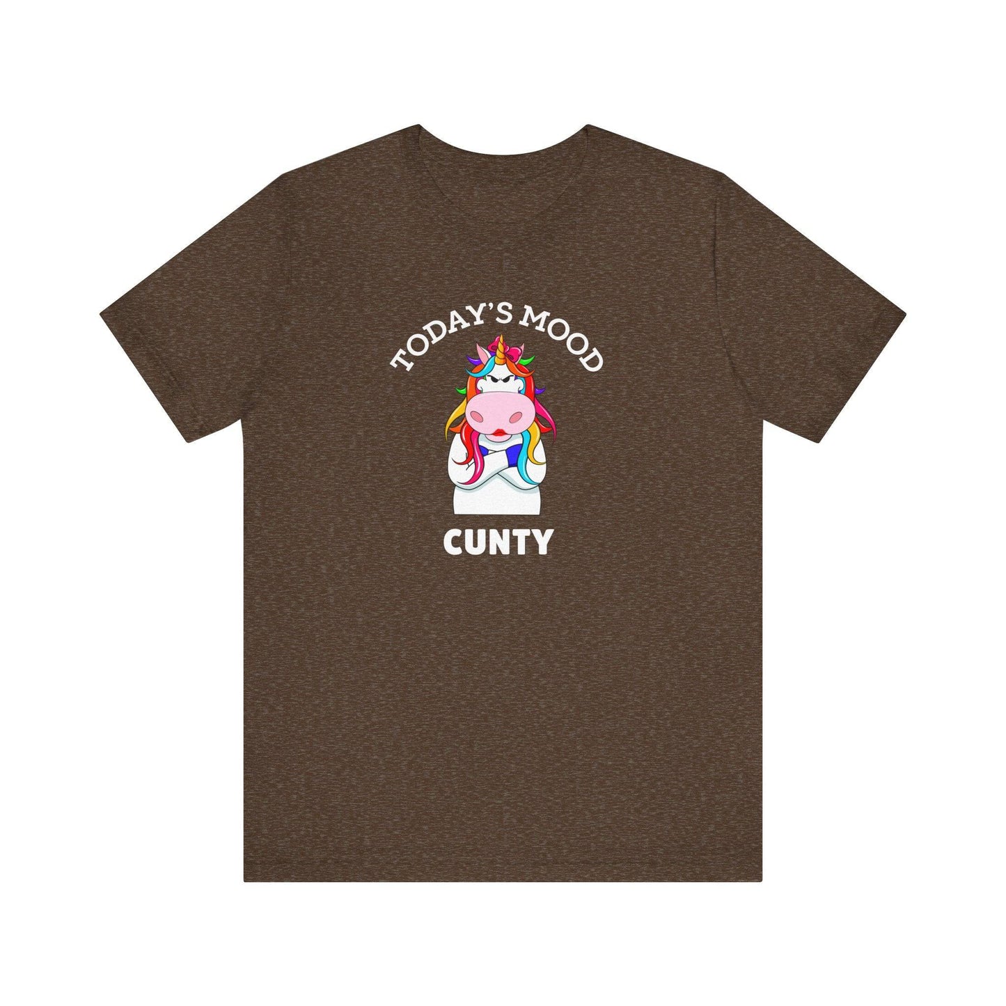 Today's Mood Cunty Funny Unicorn Attitude Tee - Goateez Style