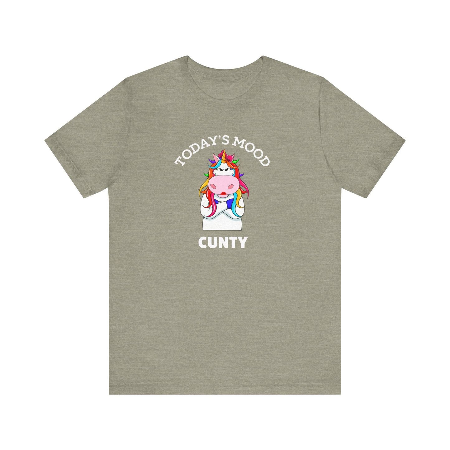 Today's Mood Cunty Funny Unicorn Attitude Tee - Goateez Style