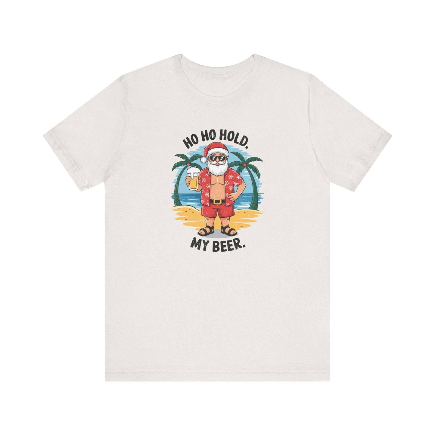 Tropical Santa T-Shirt - Funny Christmas Vacation Design - Beach Holiday Tee - Goateez Style