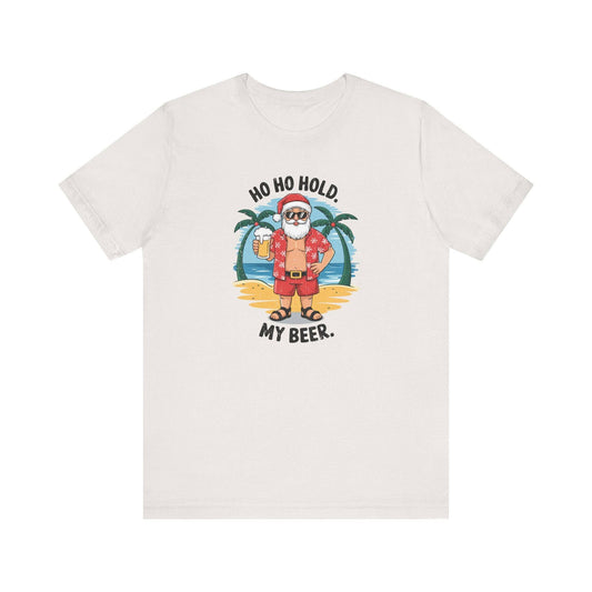 Tropical Santa T-Shirt - Funny Christmas Vacation Design - Beach Holiday Tee - Goateez Style