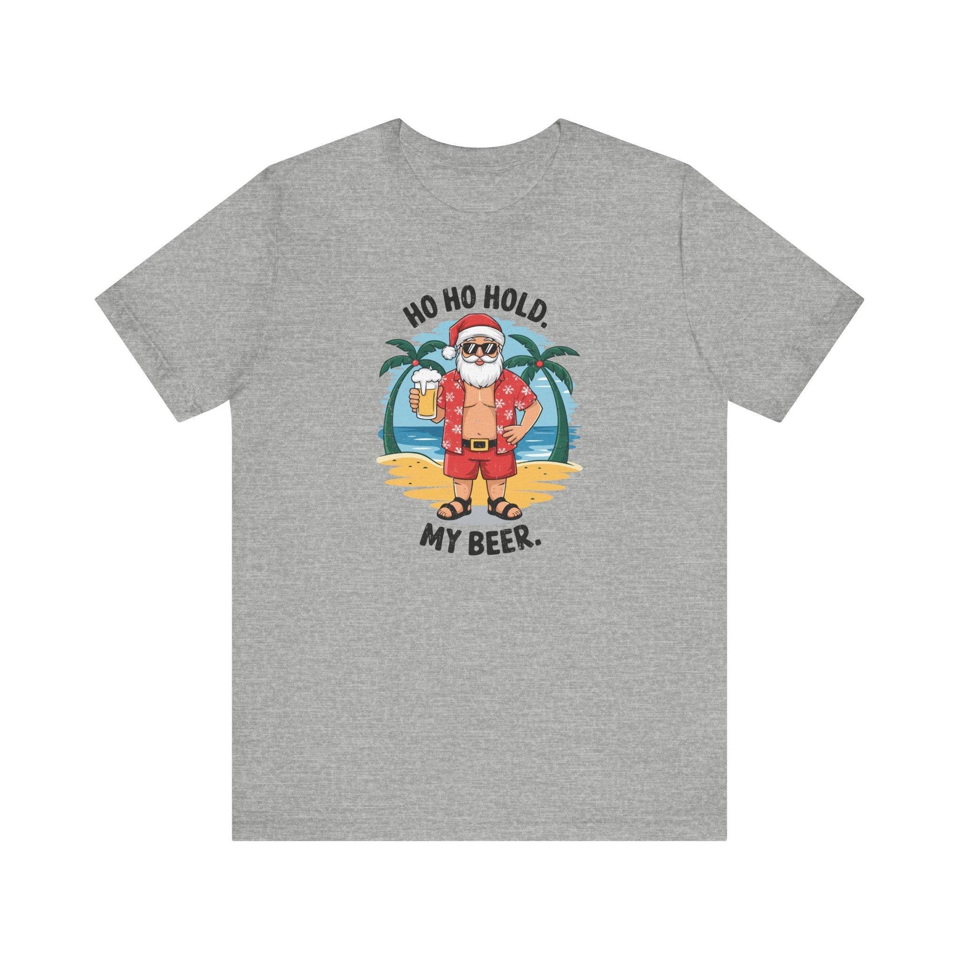 Tropical Santa T-Shirt - Funny Christmas Vacation Design - Beach Holiday Tee - Goateez Style
