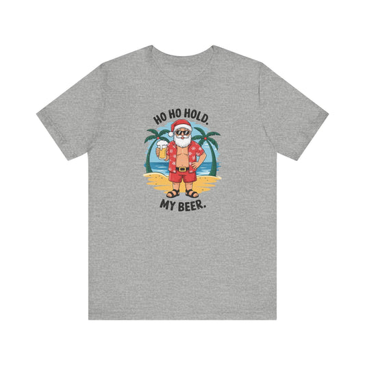 Tropical Santa T-Shirt - Funny Christmas Vacation Design - Beach Holiday Tee - Goateez Style