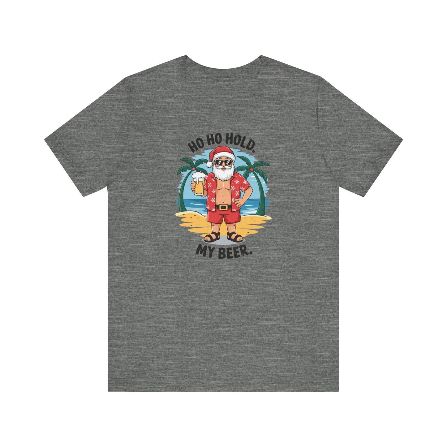 Tropical Santa T-Shirt - Funny Christmas Vacation Design - Beach Holiday Tee - Goateez Style