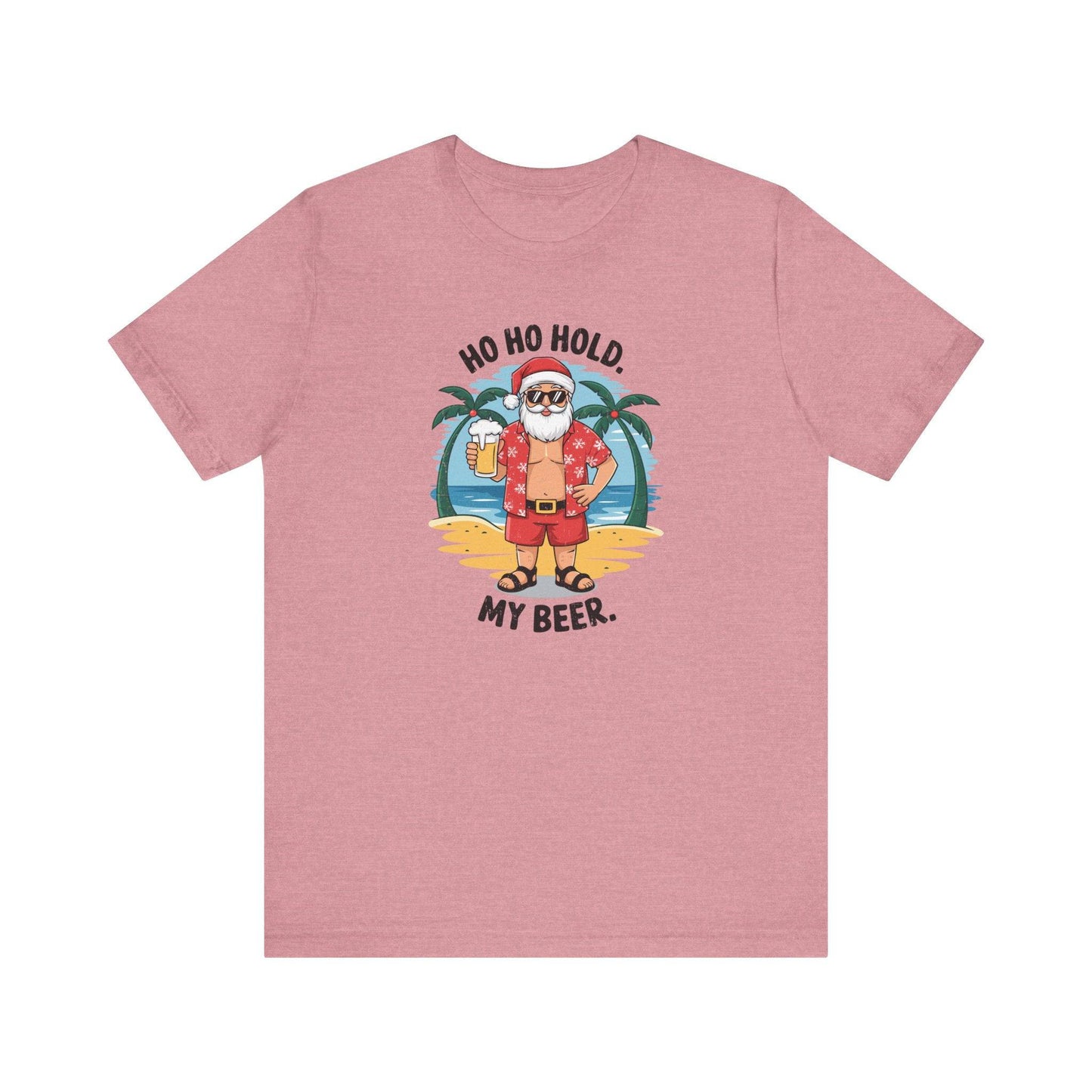 Tropical Santa T-Shirt - Funny Christmas Vacation Design - Beach Holiday Tee - Goateez Style