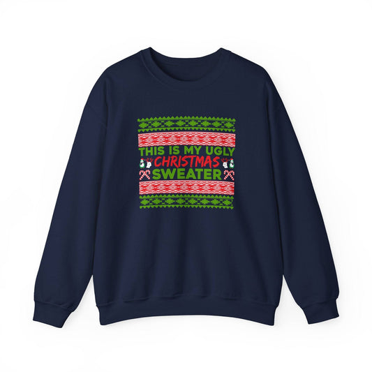 Ugly Christmas Sweater Sweatshirt - Funny Holiday Sweater for Parties - Goateez Style