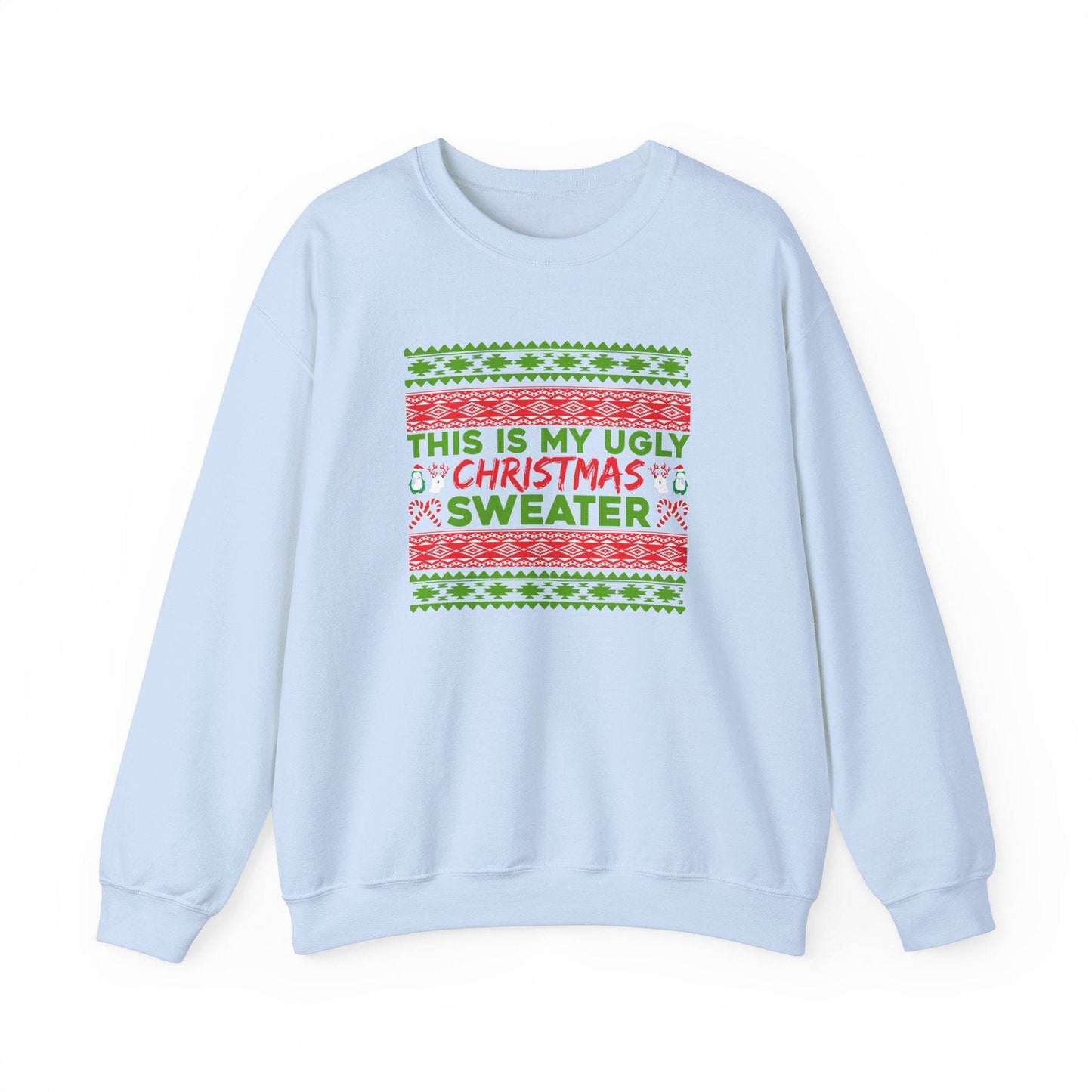 Ugly Christmas Sweater Sweatshirt - Funny Holiday Sweater for Parties - Goateez Style