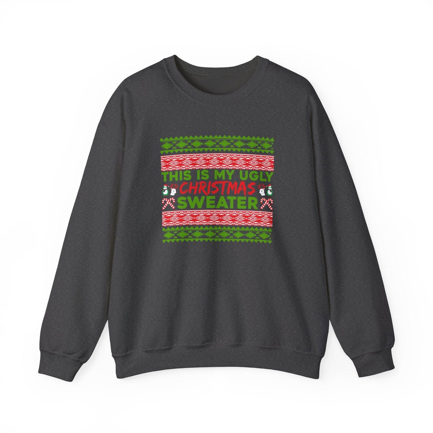 Ugly Christmas Sweater Sweatshirt - Funny Holiday Sweater for Parties - Goateez Style