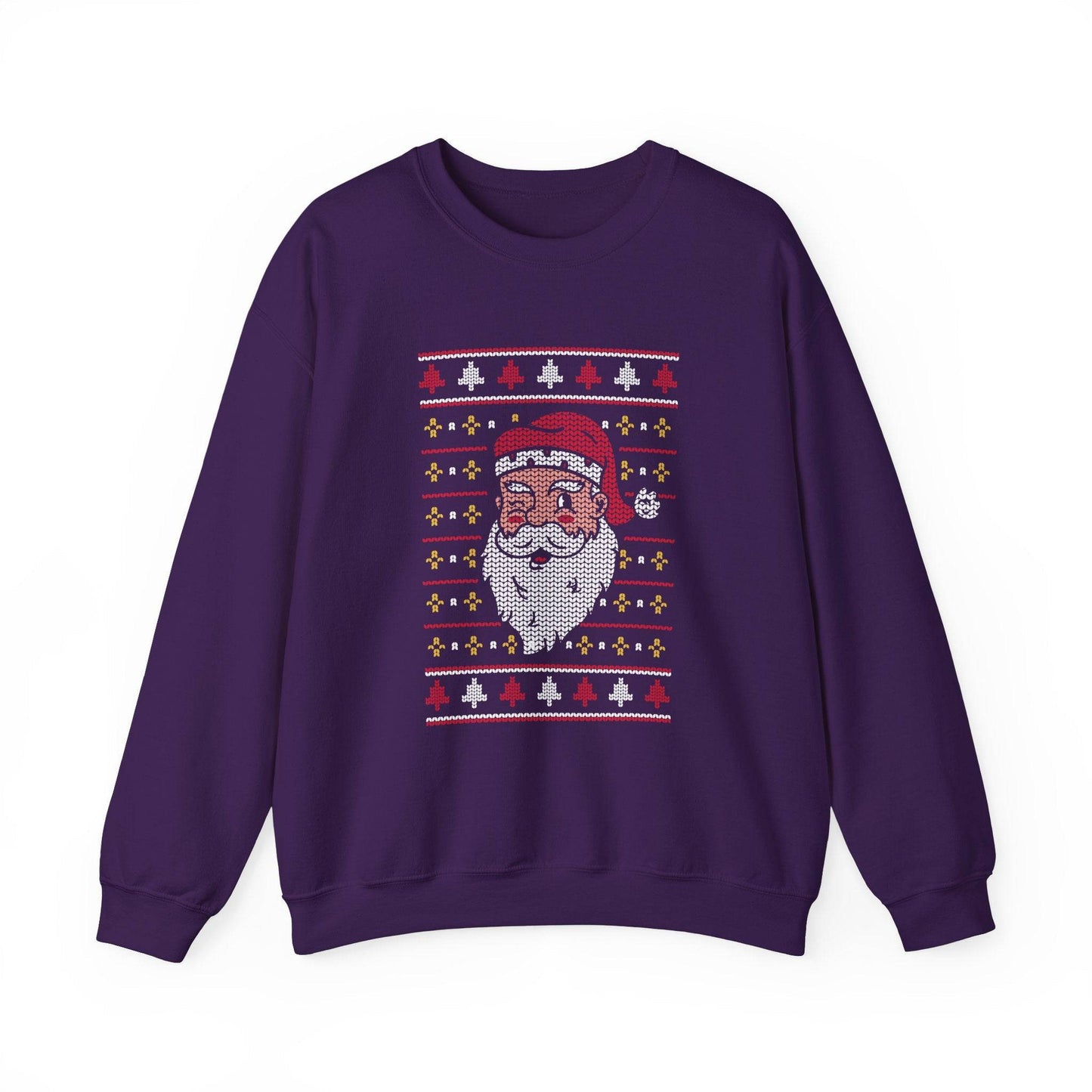 Ugly Sweater Santa Christmas Sweatshirt Funny Holiday Gift - Goateez Style