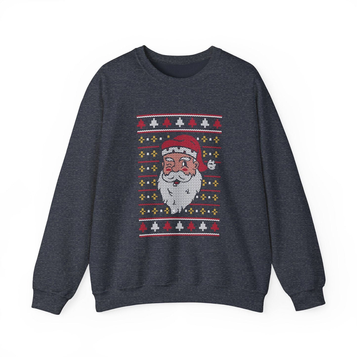 Ugly Sweater Santa Christmas Sweatshirt Funny Holiday Gift - Goateez Style