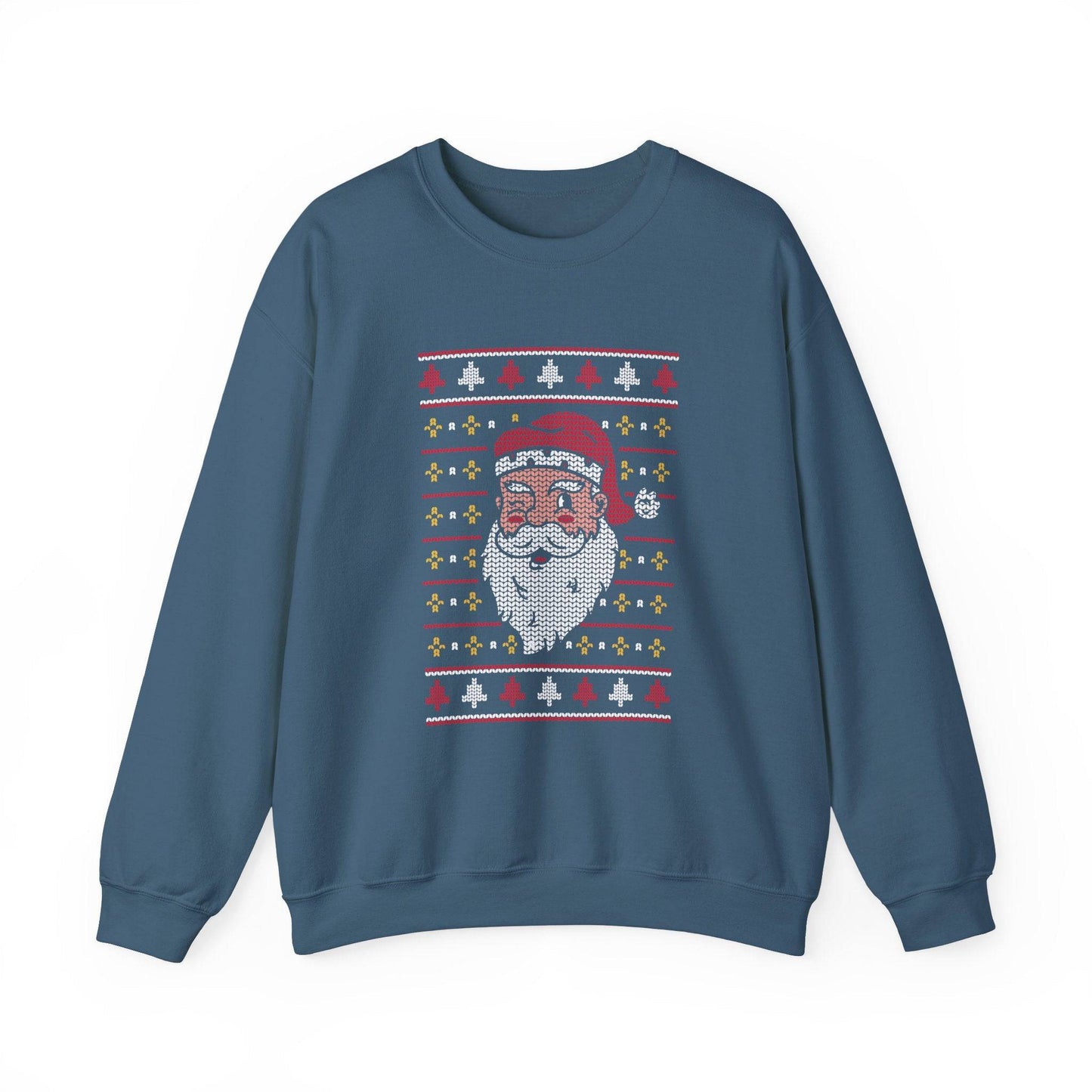 Ugly Sweater Santa Christmas Sweatshirt Funny Holiday Gift - Goateez Style