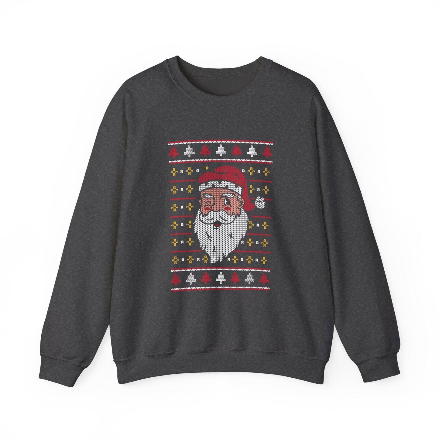 Ugly Sweater Santa Christmas Sweatshirt Funny Holiday Gift - Goateez Style