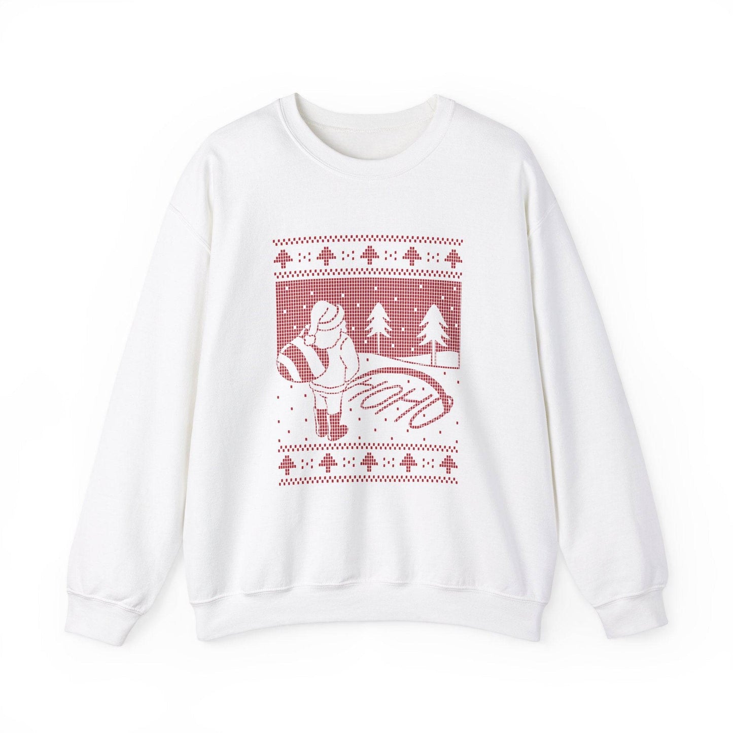 Ugly Sweater Santa Sweatshirt - Funny Christmas Ho Ho Ho Design - Goateez Style