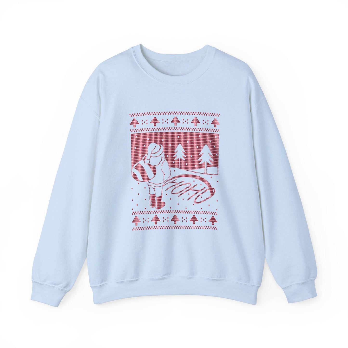 Ugly Sweater Santa Sweatshirt - Funny Christmas Ho Ho Ho Design - Goateez Style
