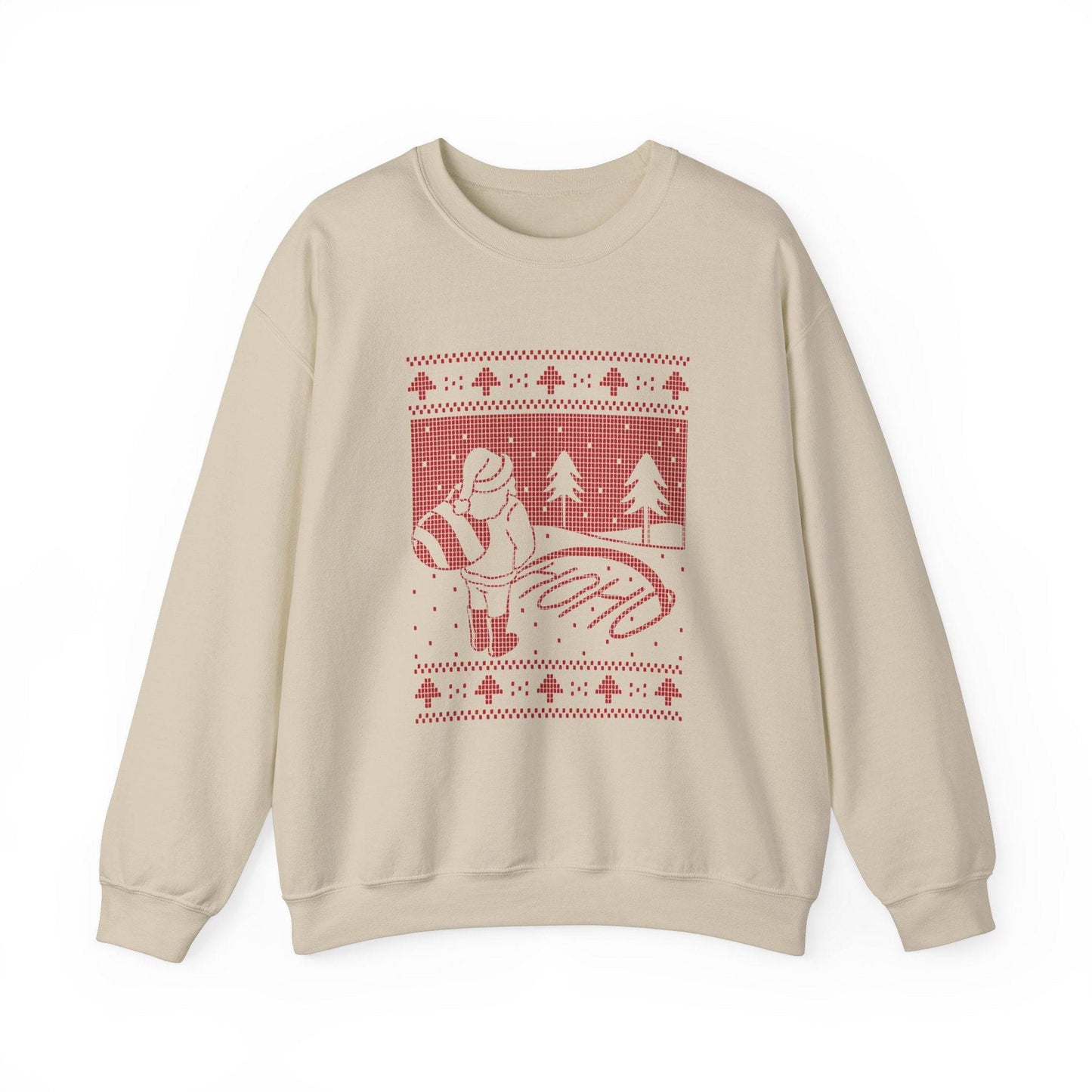 Ugly Sweater Santa Sweatshirt - Funny Christmas Ho Ho Ho Design - Goateez Style