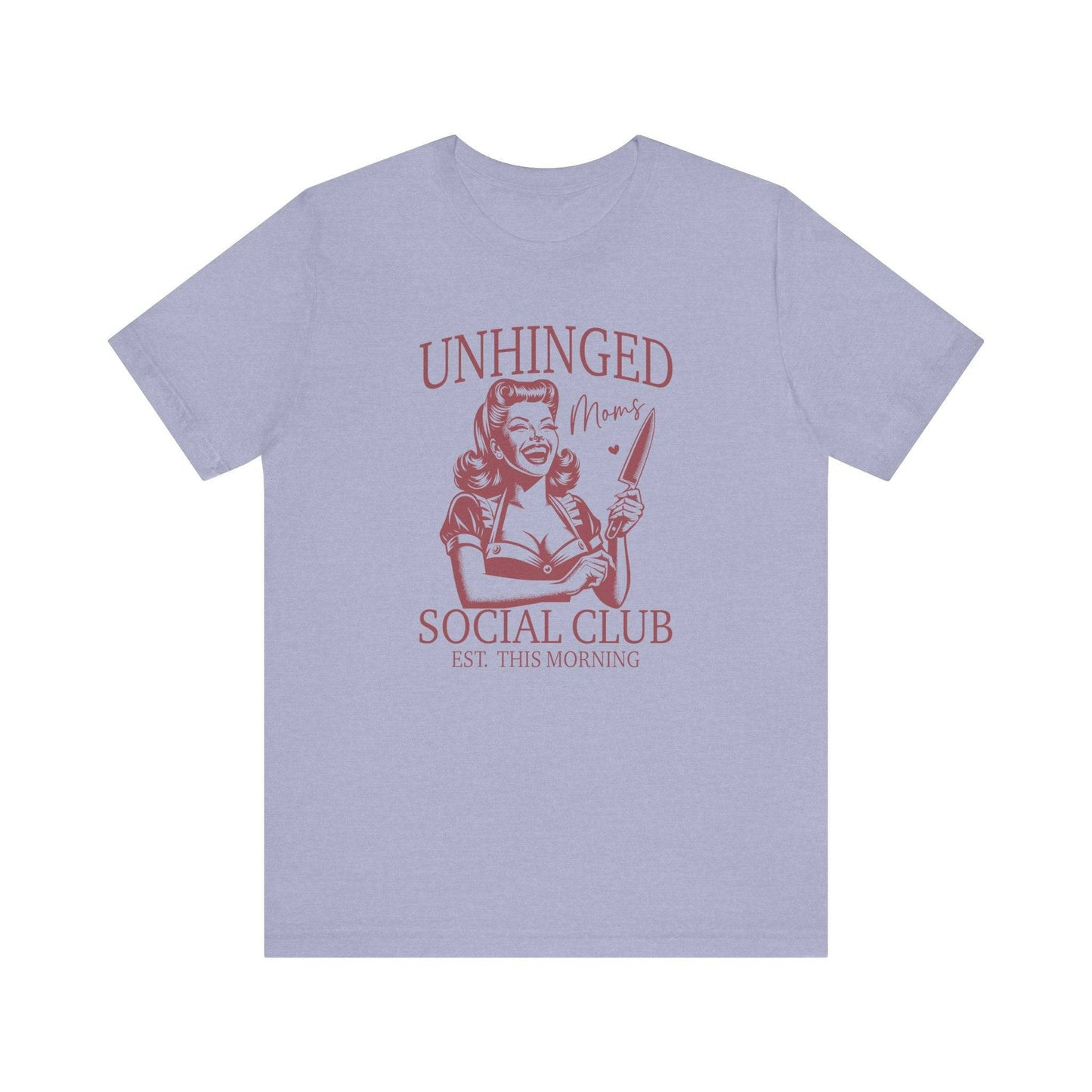 Unhinged Moms Social Club T-Shirt - Retro Humor Graphic Tee - Goateez Style