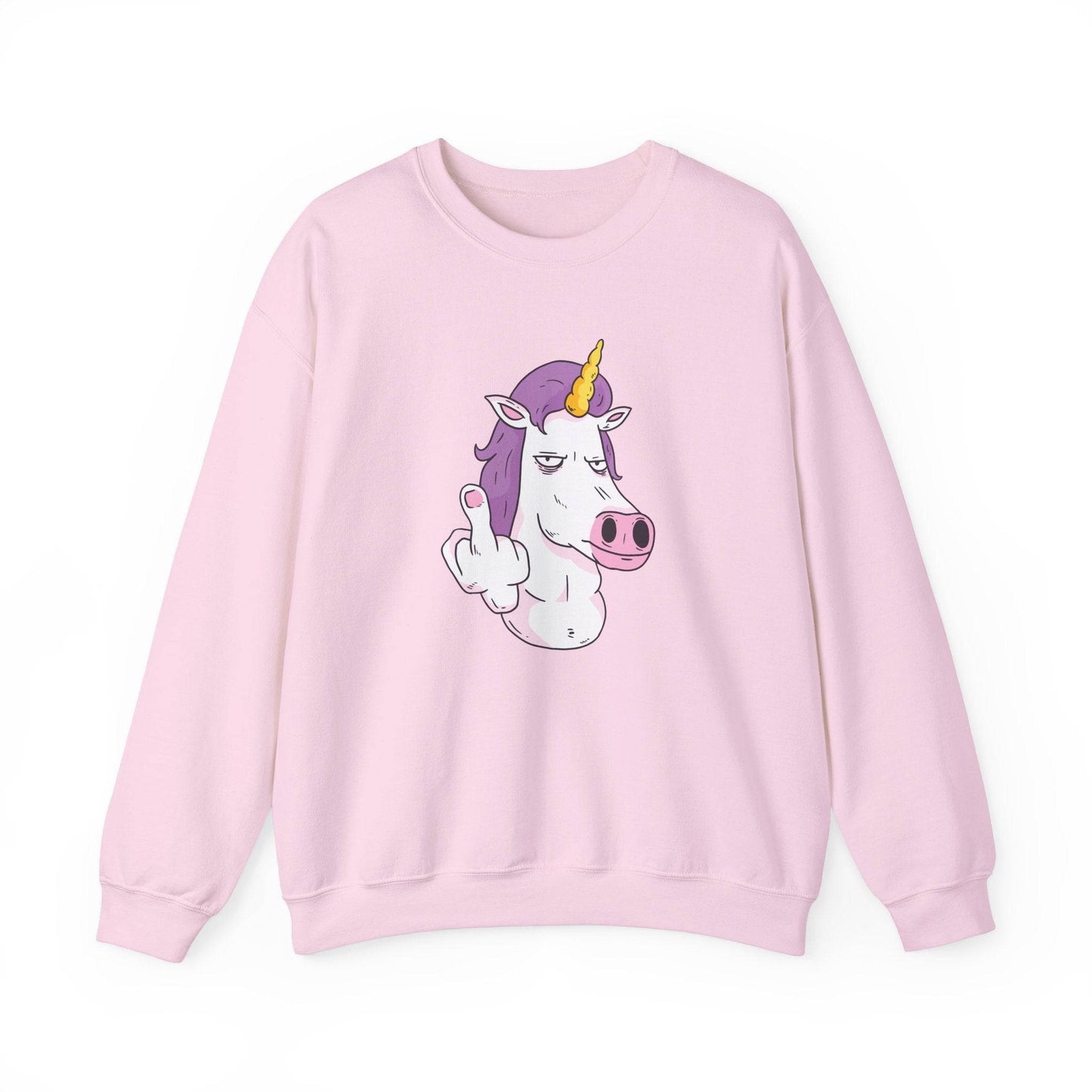 Unicorn Middle Finger Funny Sarcastic Sweatshirt - Goateez Style