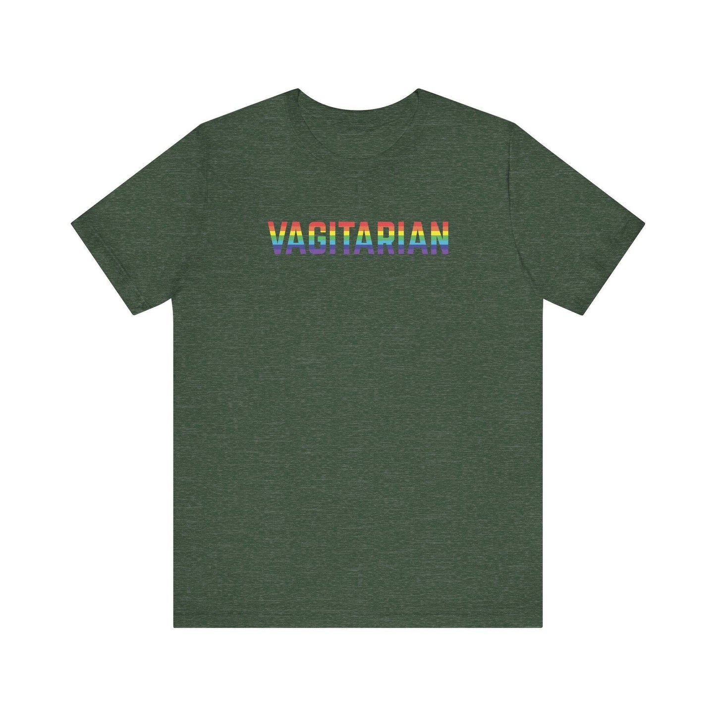 Vagitarian Funny Lesbian Pride T-Shirt - Goateez Style