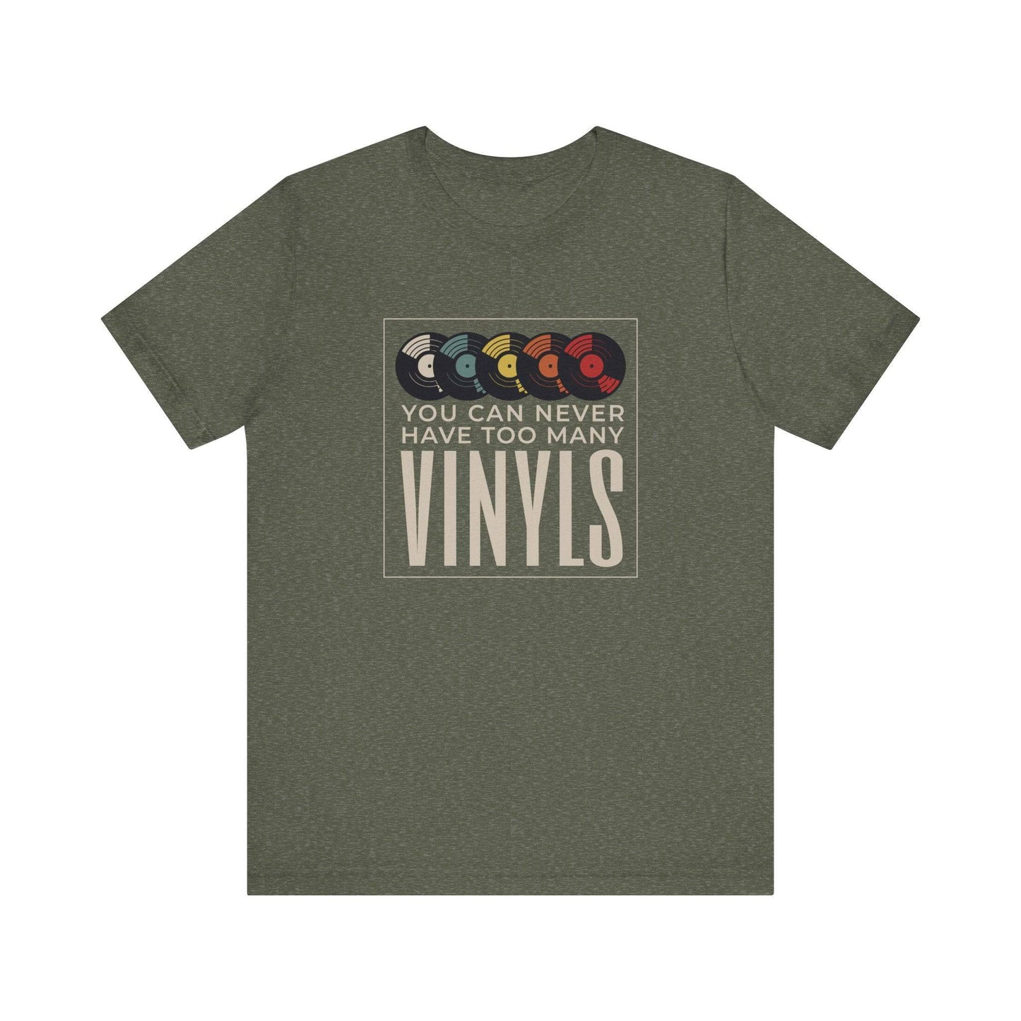 Vinyl Lover T-Shirt - You Can Never Have Too Many Vinyls - Retro Music Tee - Goateez Style