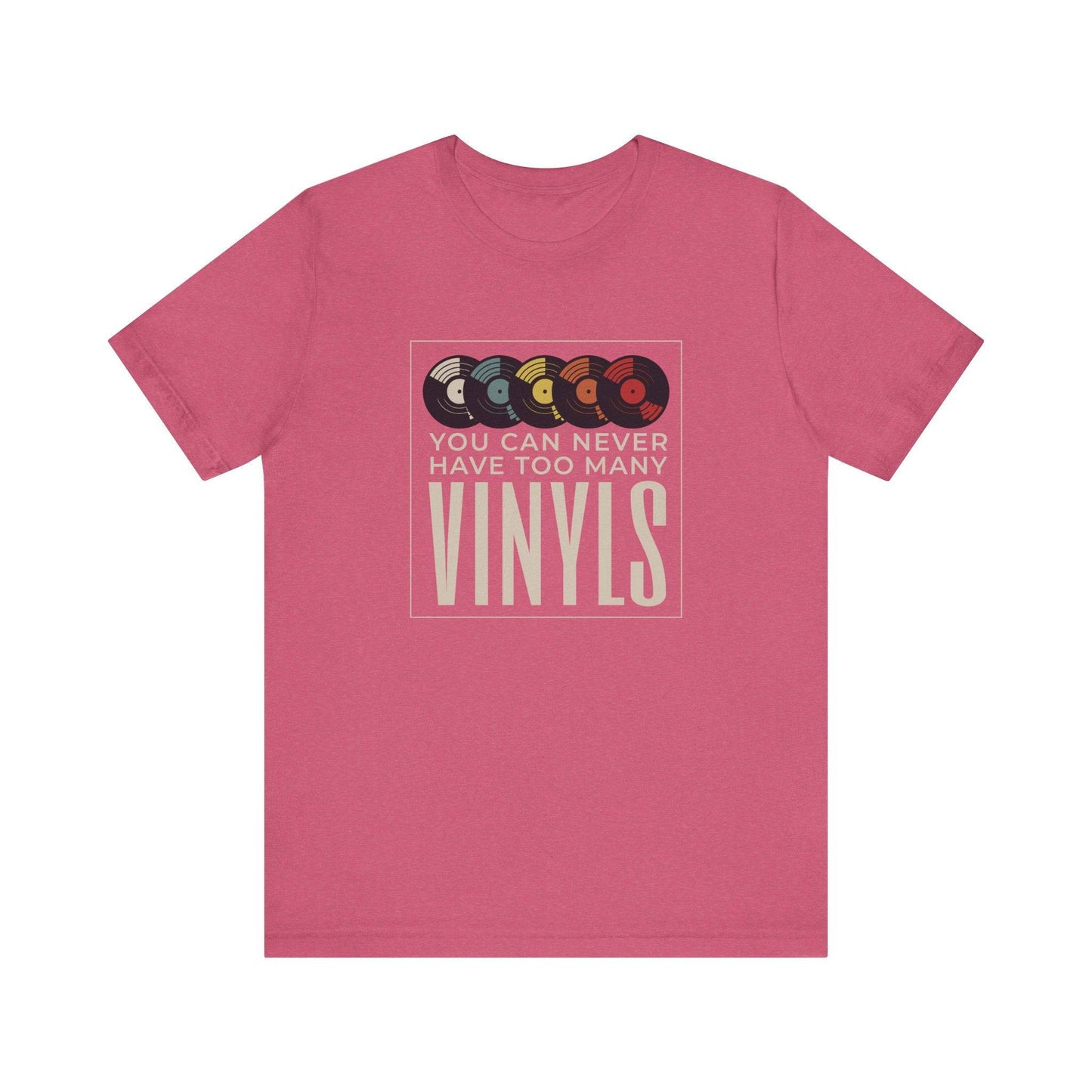 Vinyl Lover T-Shirt - You Can Never Have Too Many Vinyls - Retro Music Tee - Goateez Style