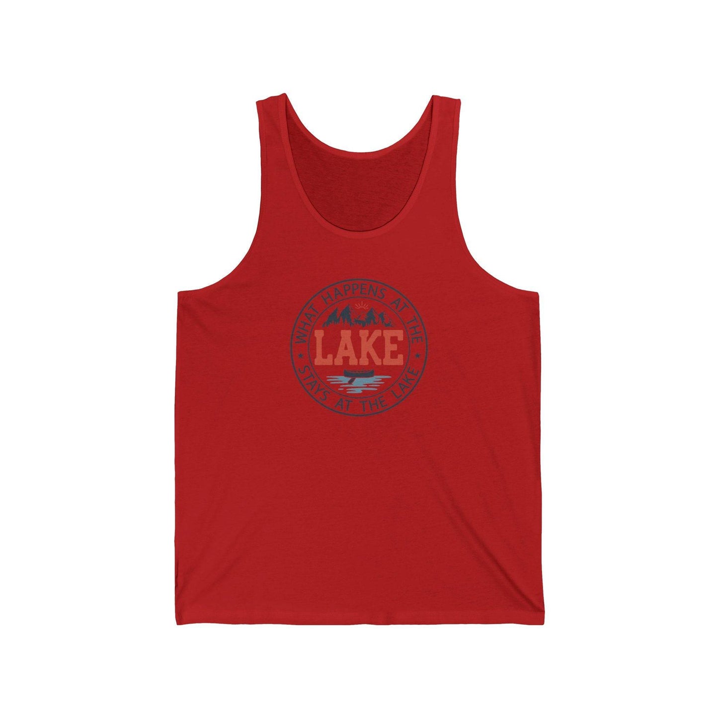 What Happens at the Lake T-Shirt - Fun Lake Life Tank - Goateez Style