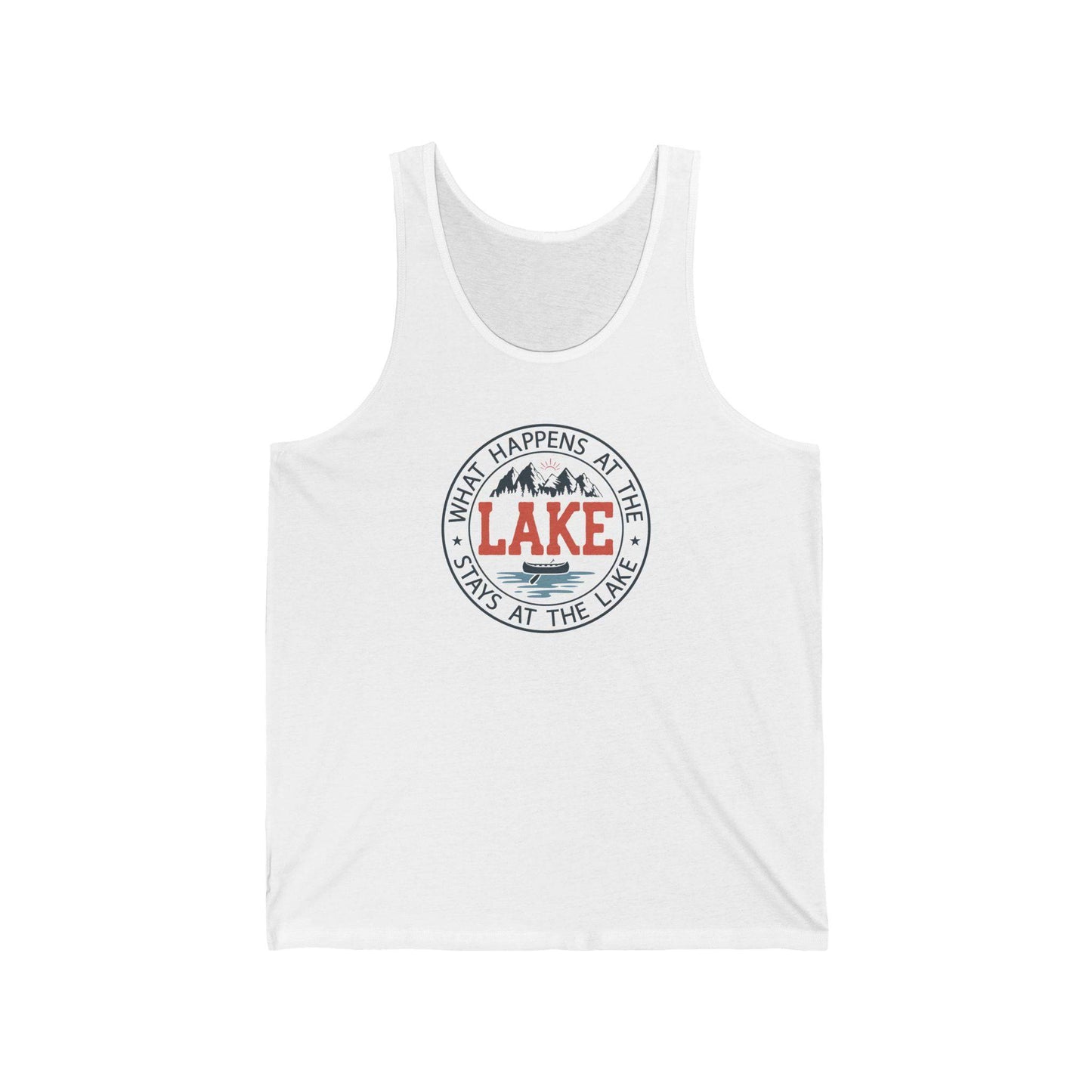 What Happens at the Lake T-Shirt - Fun Lake Life Tank - Goateez Style