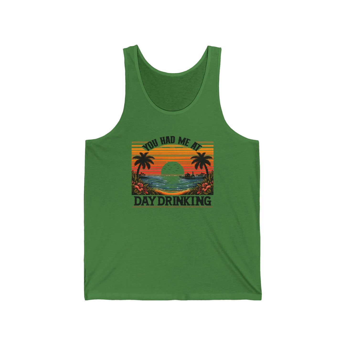 You Had Me at Day Drinking Tank Top - Fun Summer Beach Shirt - Goateez Style