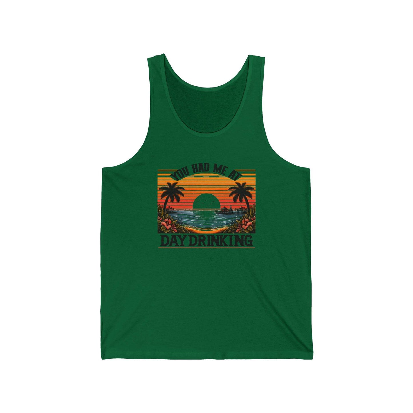 You Had Me at Day Drinking Tank Top - Fun Summer Beach Shirt - Goateez Style