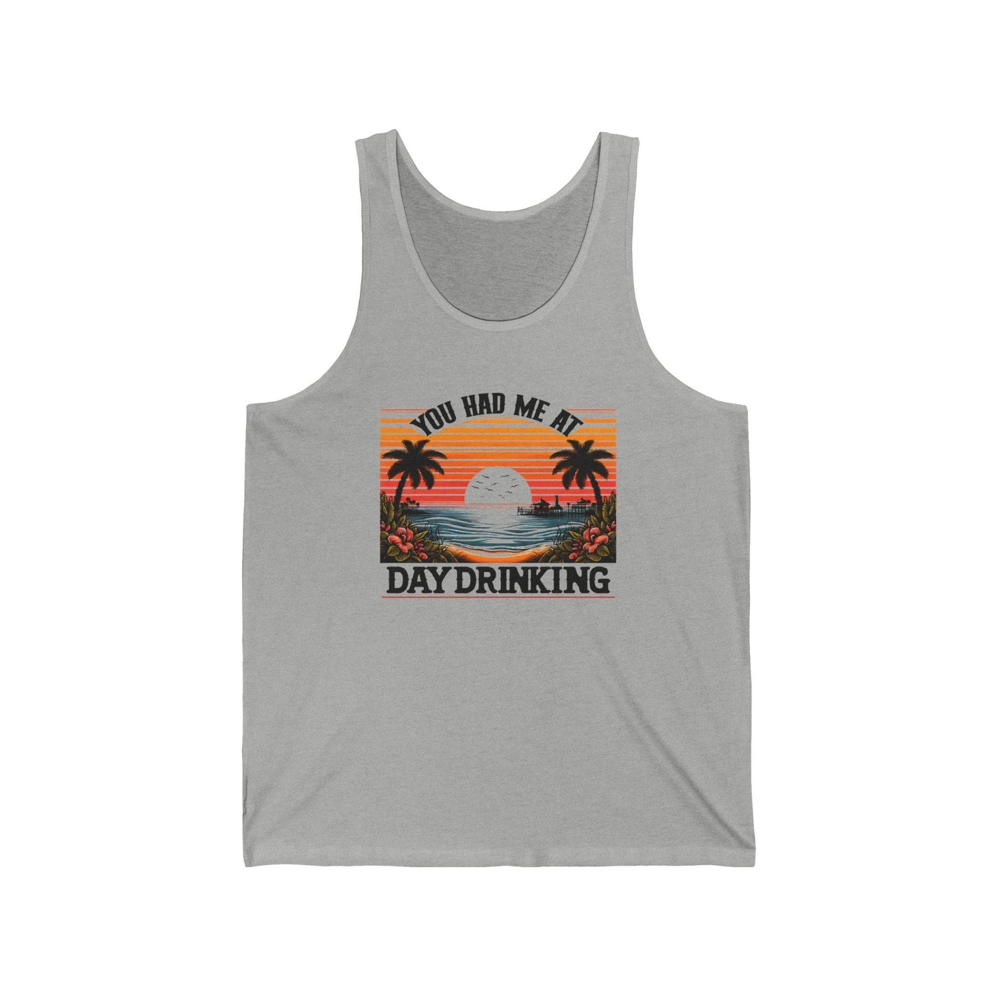 You Had Me at Day Drinking Tank Top - Fun Summer Beach Shirt - Goateez Style